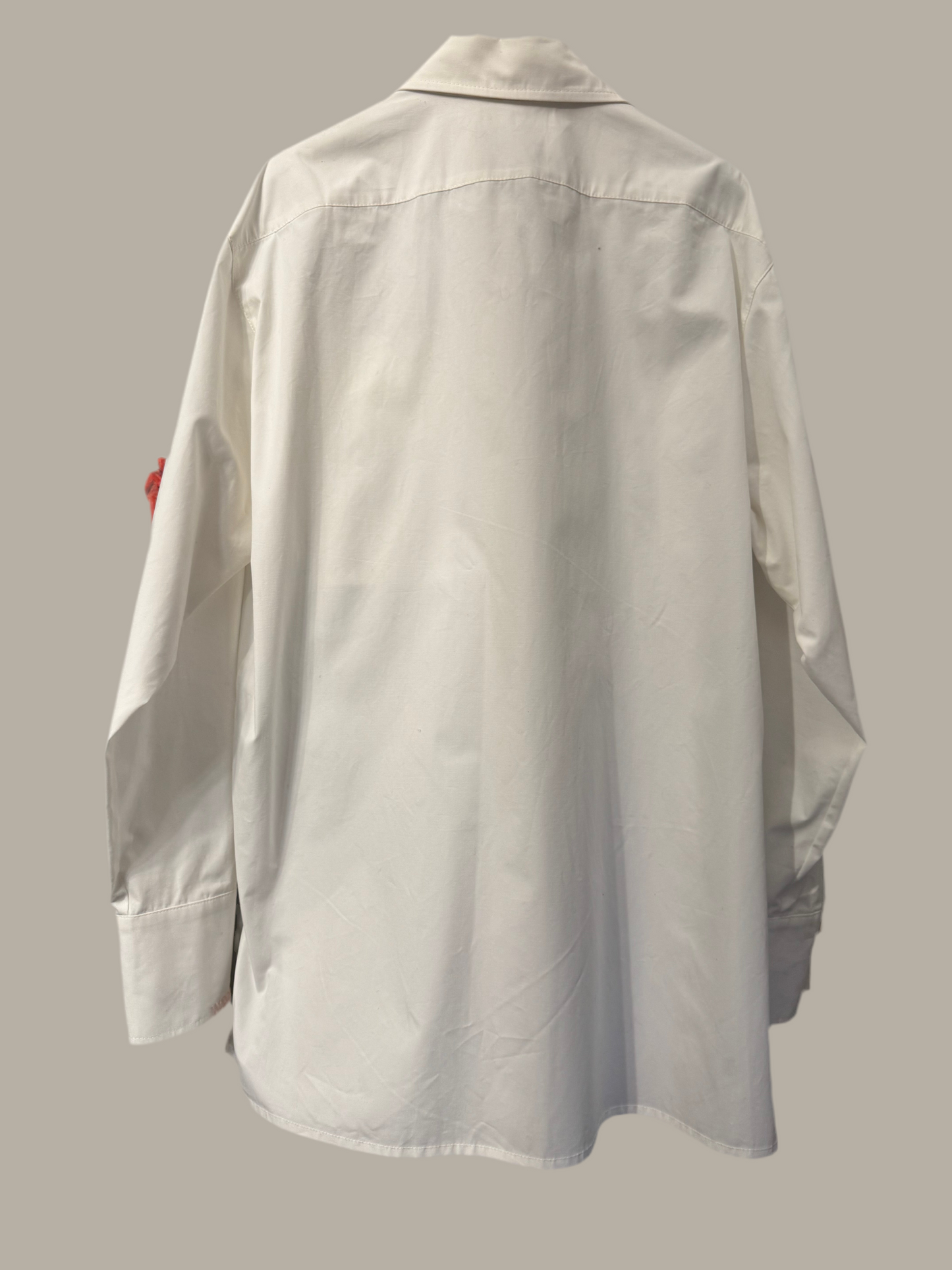 Camicia Oversize Cargo Bianca