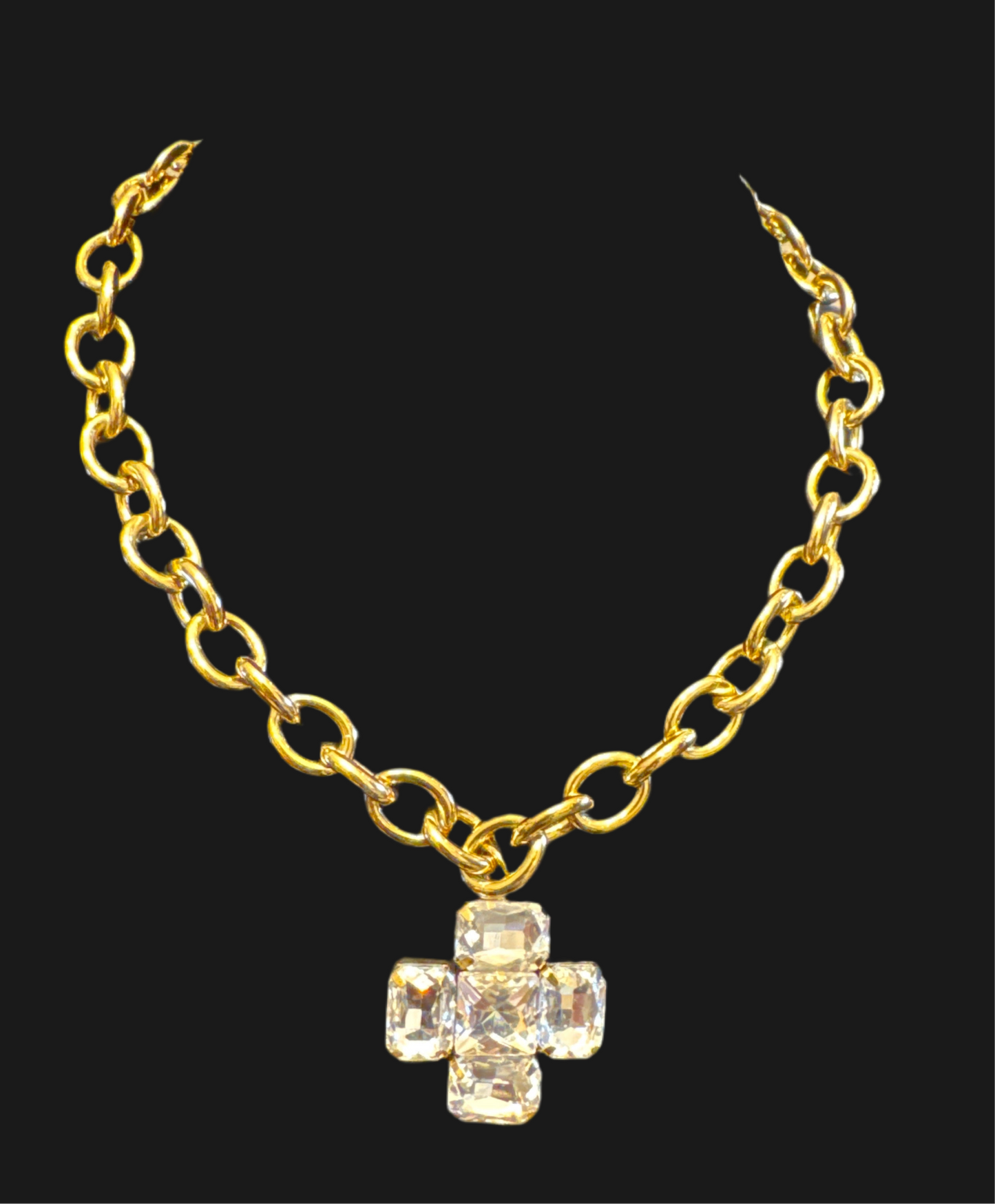 Collana catena con croce