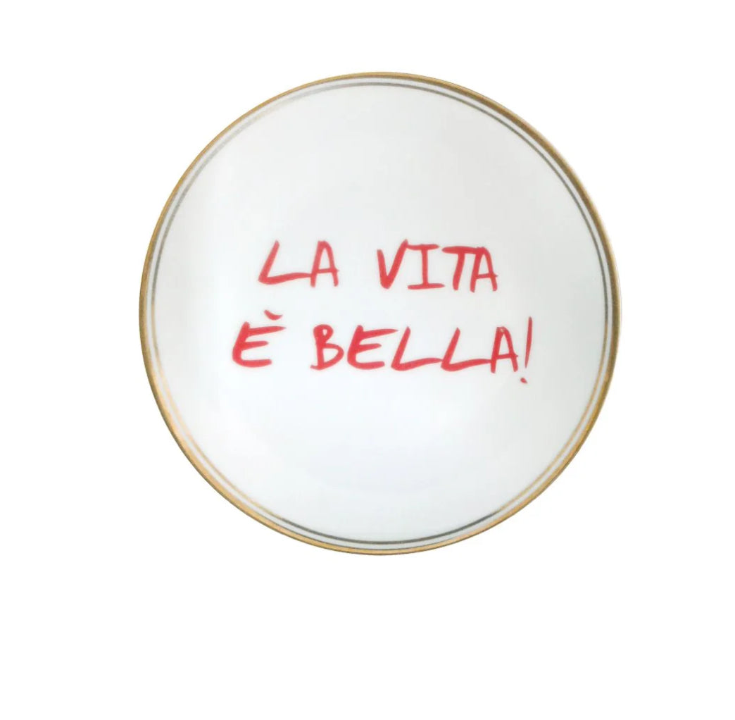 Piattino Bitossi la vita e’ bella