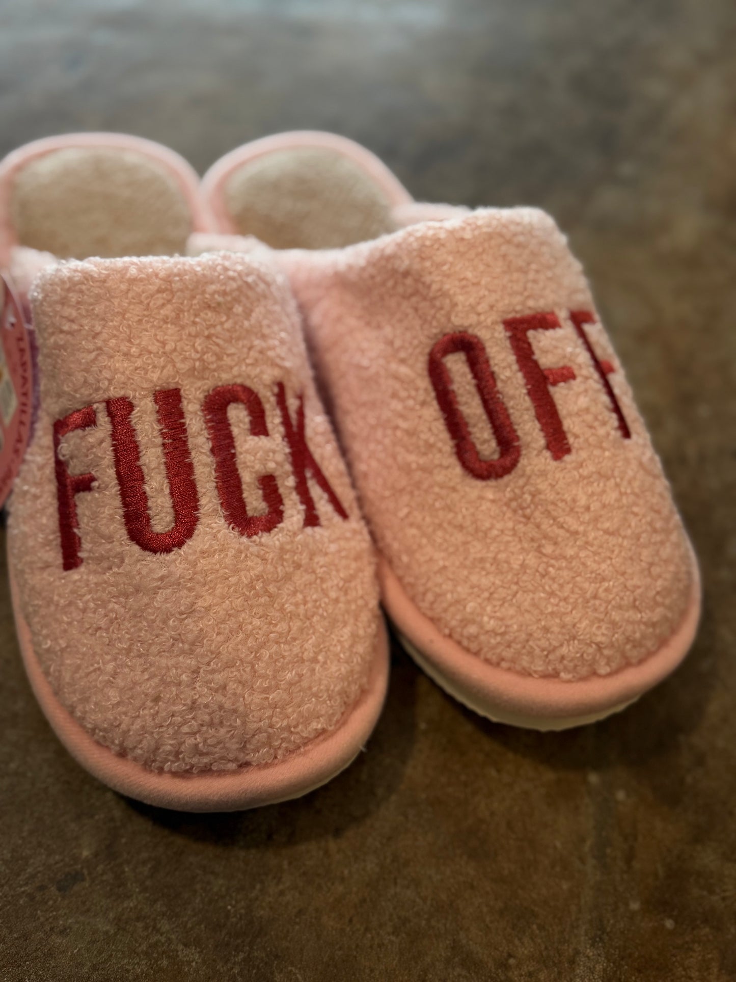 Pantofola fuck off pink