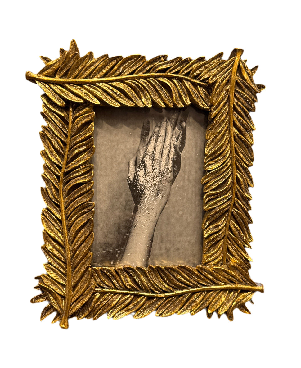 Cornice foglie dorata
