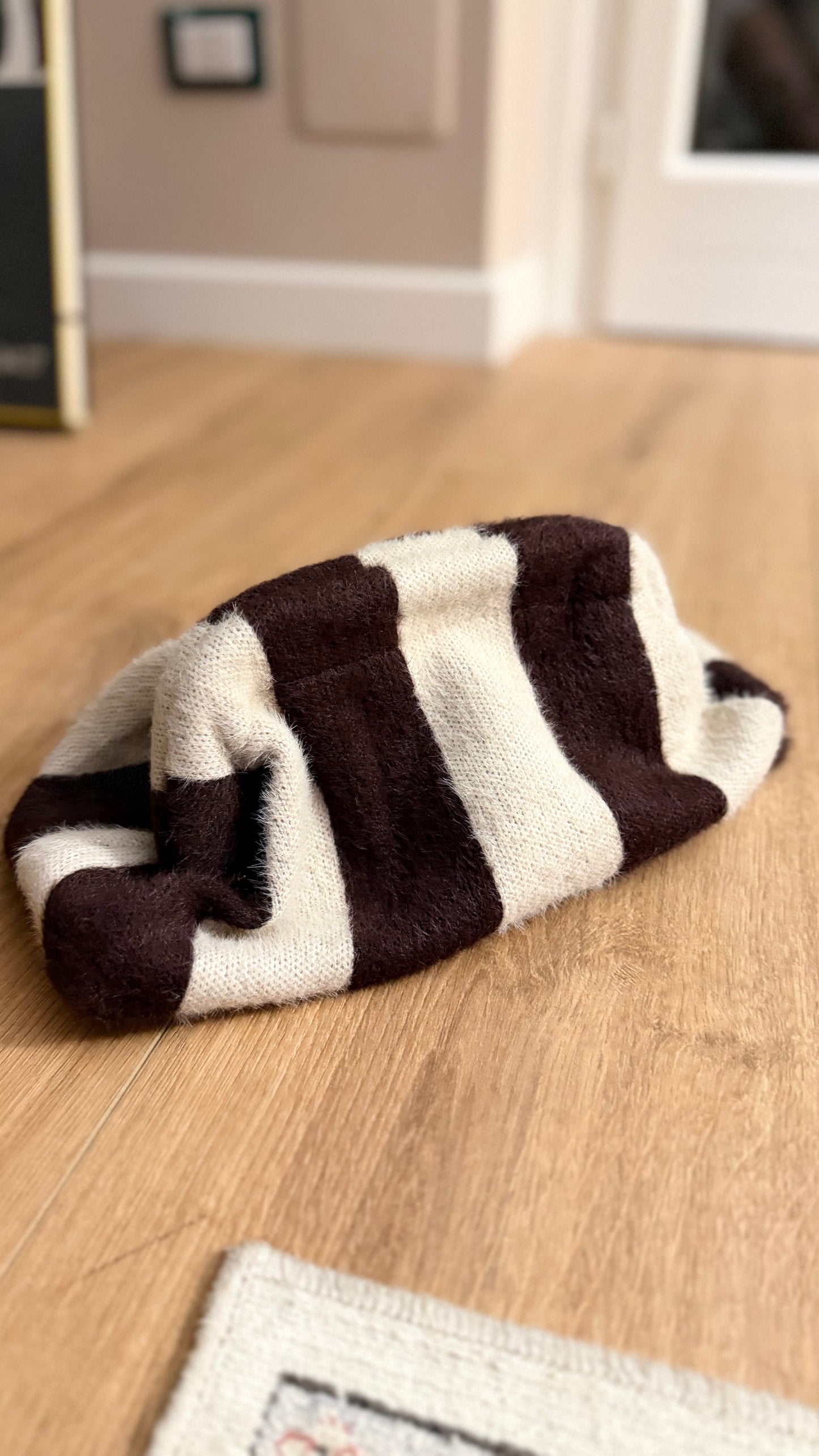 Clutch panna e marrone