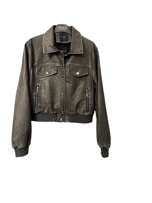 Eco leather  Wash Jacket