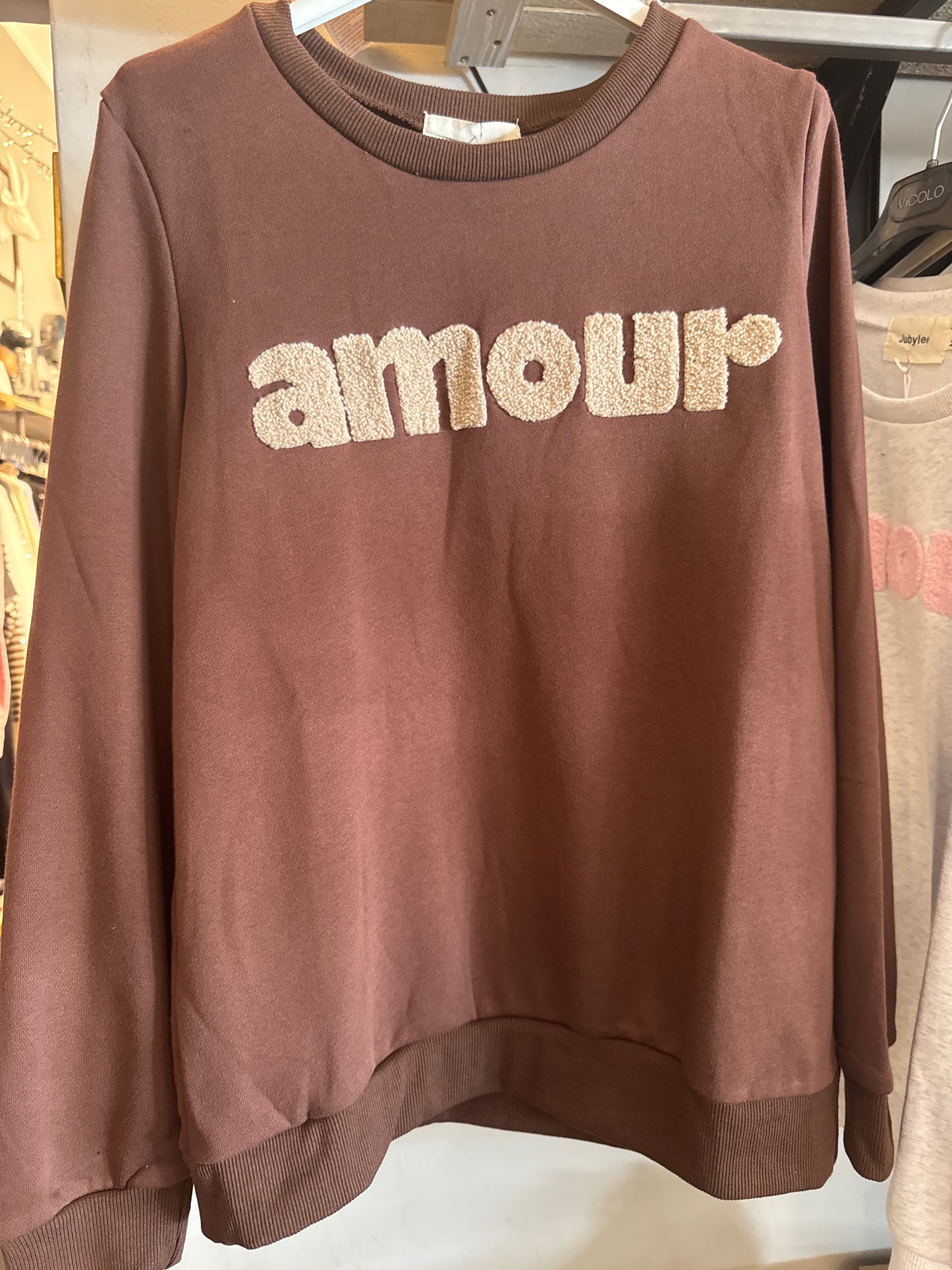 Felpa Amour Marrone