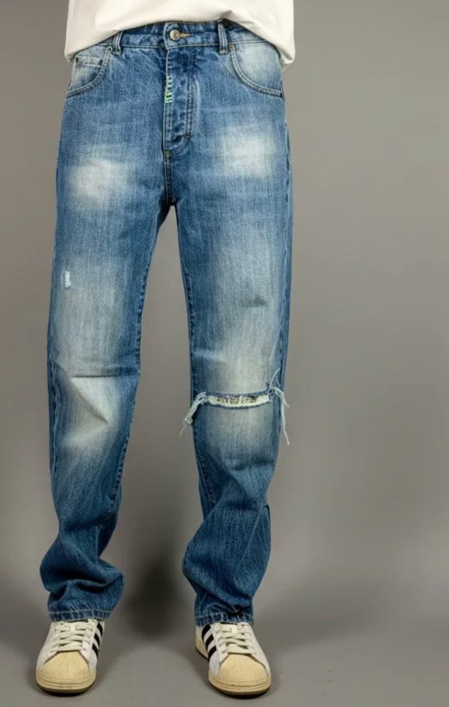 Jeans Wide Be cool toppa je m’en fous