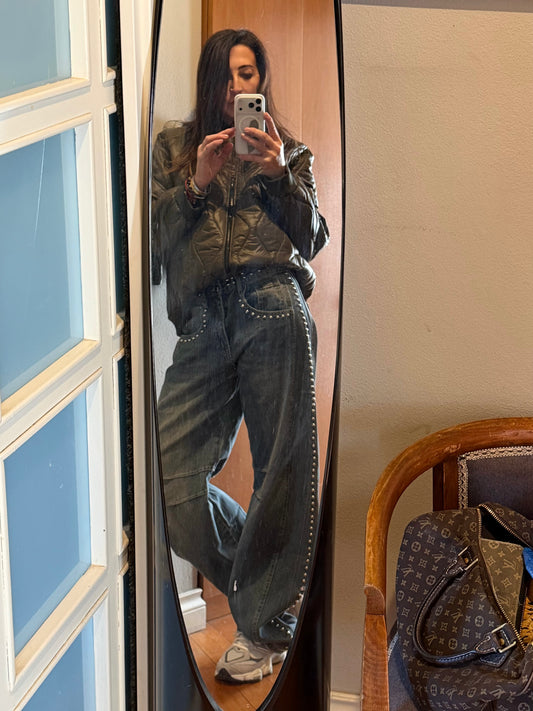 Studs Balloon Jeans