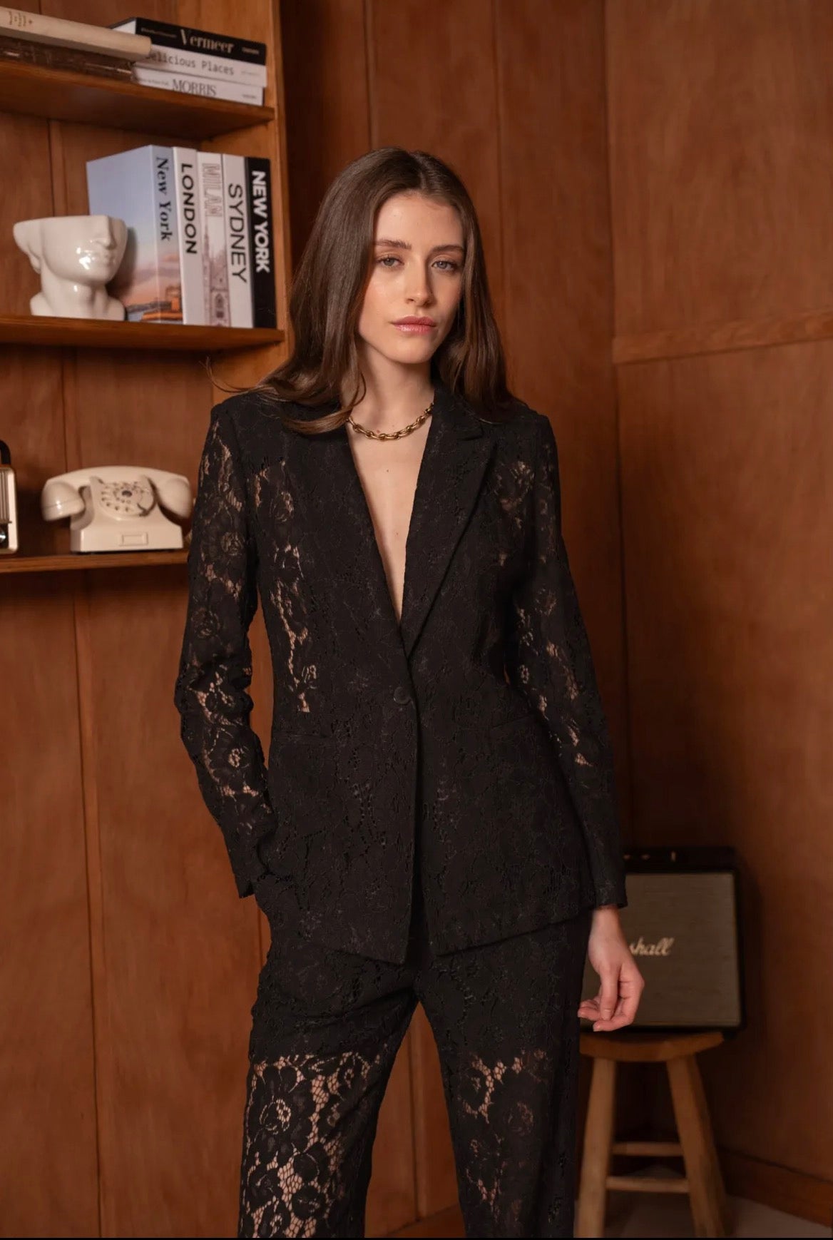 Tailleur Pizzo Nero
