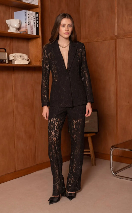 Tailleur Pizzo Nero