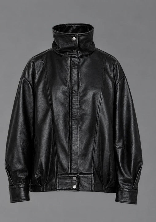 Bomber Phoenix Nappa  Nero